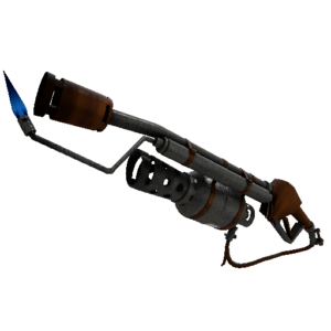 Damascus and Mahogany Flame Thrower (Factory New)